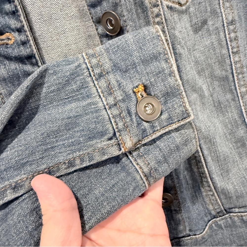 BP. Cropped Denim Jacket Size S | Y2K Baby Tee Core Indie Sleaze Model Off Duty - Picture 9 of 11